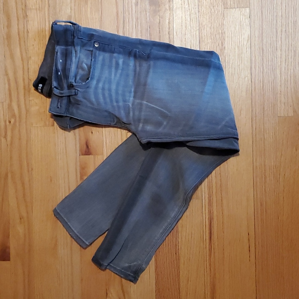 Express Grey pants. Cropped Legging, Mid Rise Stretch Size 4